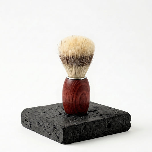 Blaireau véritable en bois de frêne
