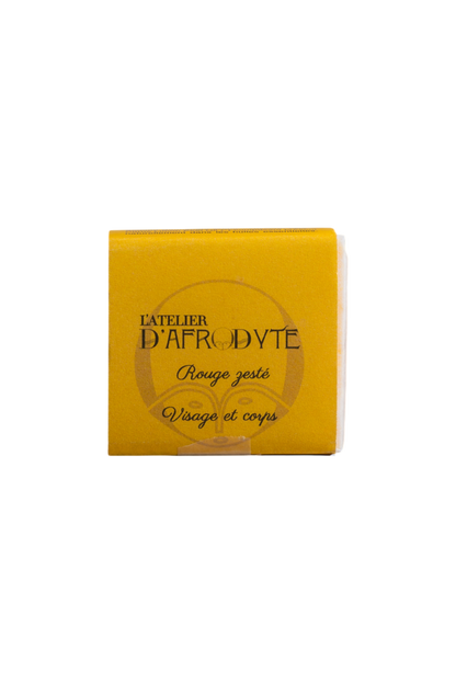 Rouge Zesté – Savon SAF 11% au Baobab | Énergie & Éclat Peaux Métisses à Noires