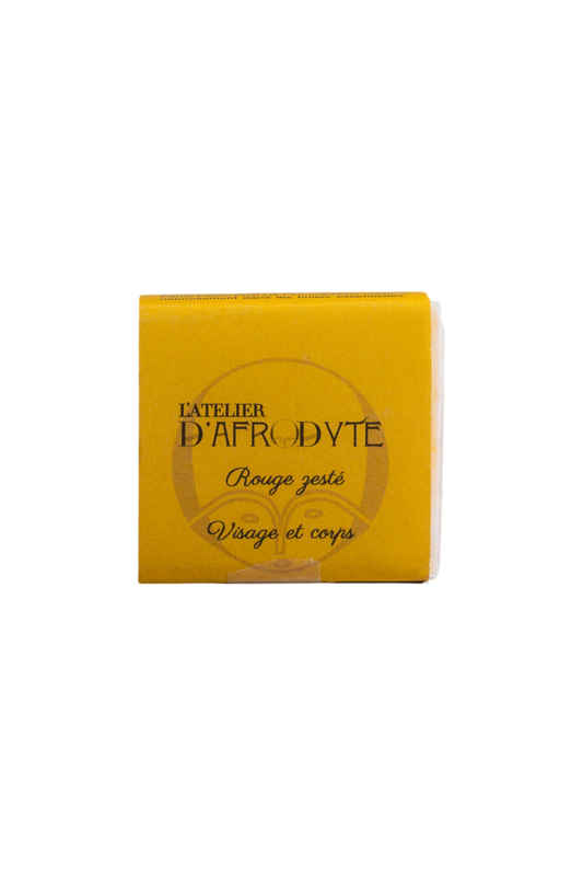 Rouge Zesté – Savon SAF 11% au Baobab | Énergie & Éclat Peaux Métisses à Noires