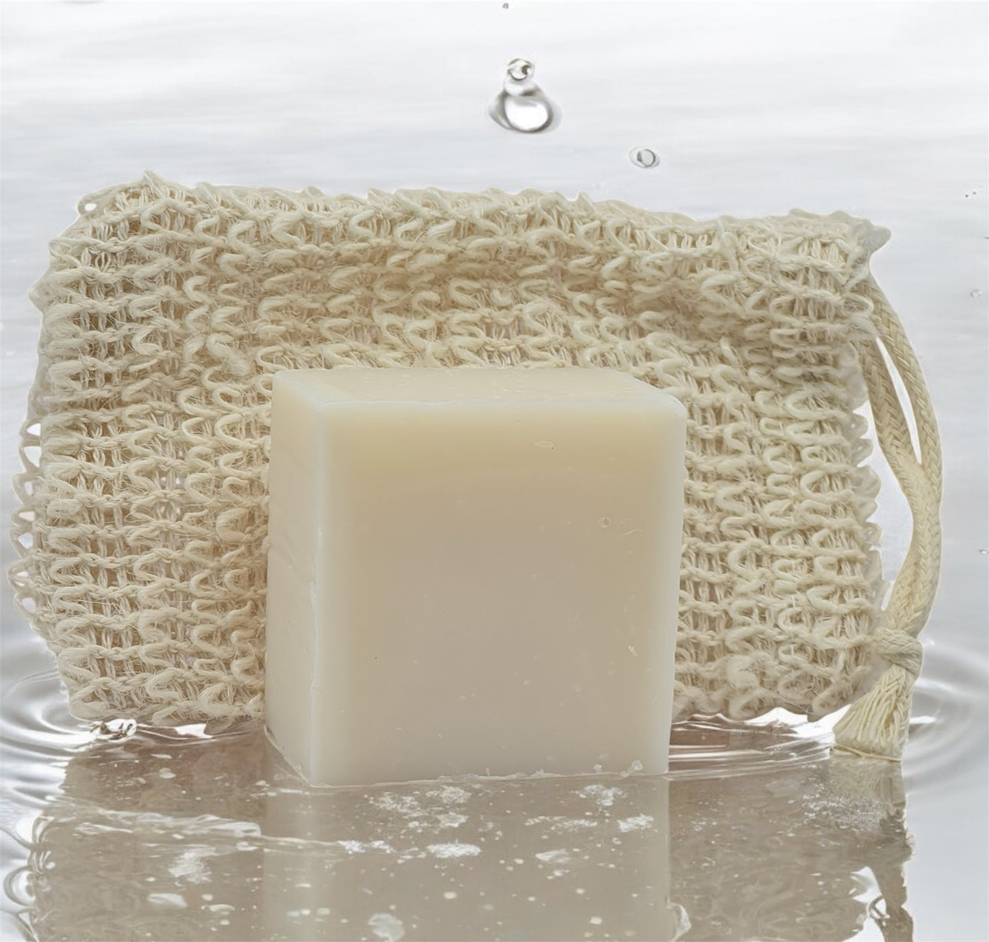 SAC A SAVON ÉPONGE DE BAIN